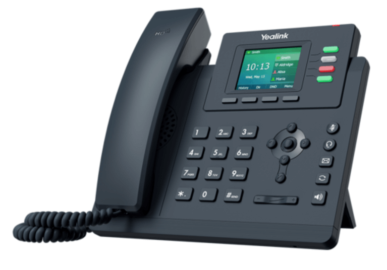 טלפון משרדי עם מסך תצוגה LCD דגם T33P מבית Yealink