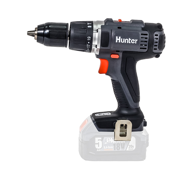 מברגה רוטטת/קודחת 18V כולל סוללה 2.0Ah ומטען 3A דגם 100312-035 מבית Hunter