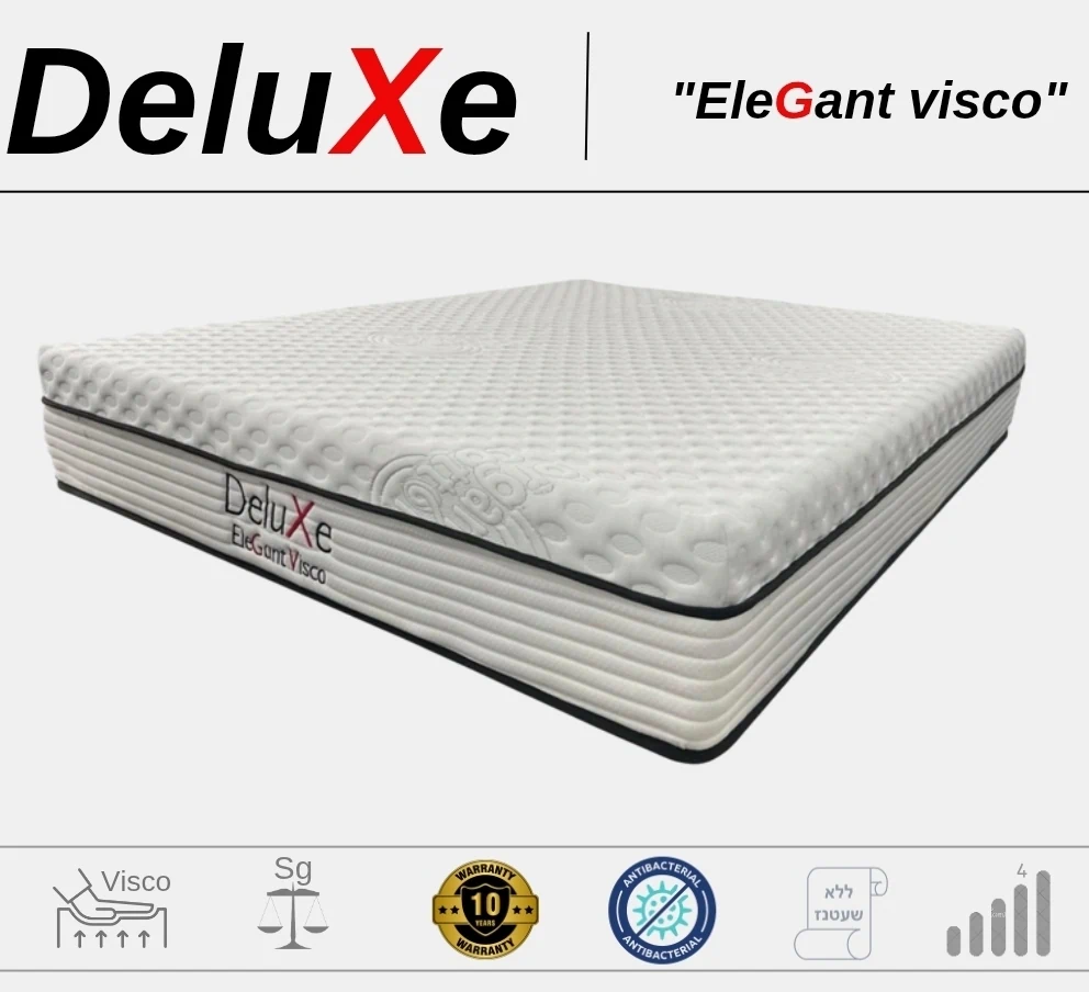 מזרן יחיד ללא קפיצים בשילוב ויסקו דגם Elegant visco מבית Deluxe מזרן יחיד ללא קפיצים בשילוב ויסקו דגם Elegant visco מבית Deluxe