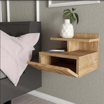 שידת לילה צפה לתליה על קיר דגם NESLI מבית Tudo Design