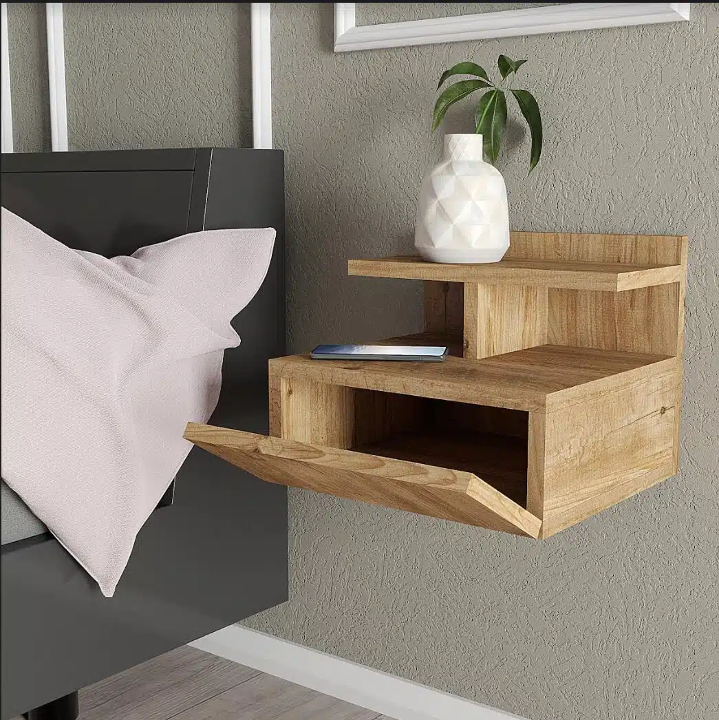 שידת לילה צפה לתליה על קיר דגם NESLI מבית Tudo Design שידת לילה צפה לתליה על קיר דגם NESLI מבית Tudo Design