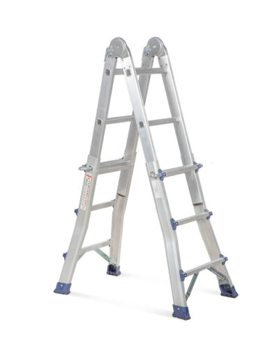 סולם אלומיניום טלסקופי 3x4 קל ונוח לקיפול ואחסון דגם GHGA3 מבית S.Z