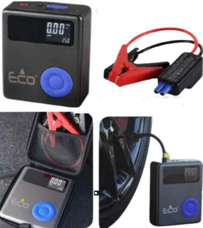 בוסטר התנעה 13,000mAh משולב קומפרסור דגם Power Set מבית Eco