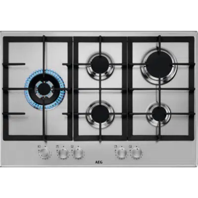 כיריים גז נירוסטה 75 ס"מ STEP POWER דגם HGB75520SM מבית AEG
