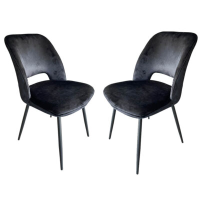 זוג כסאות מעוצבים לפינת אוכל דגם טסלה מבית HOME DECOR