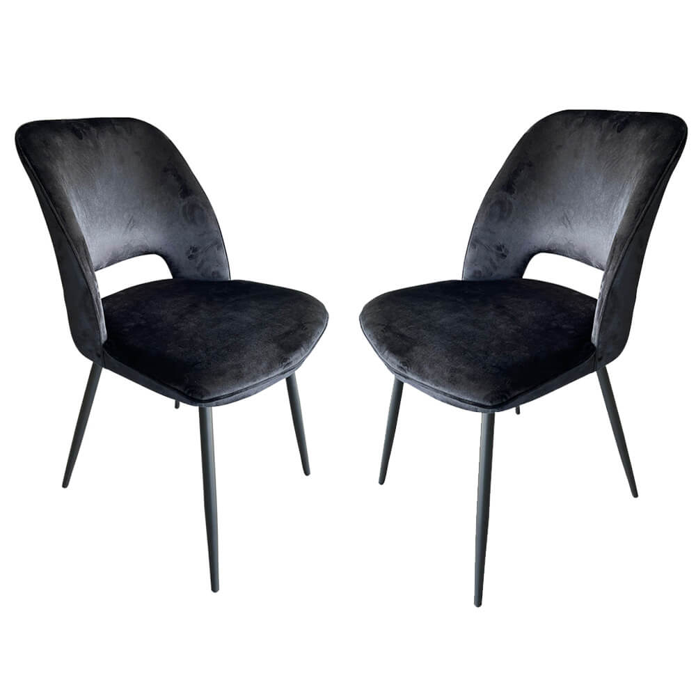 זוג כסאות מעוצבים לפינת אוכל דגם טסלה מבית HOME DECOR