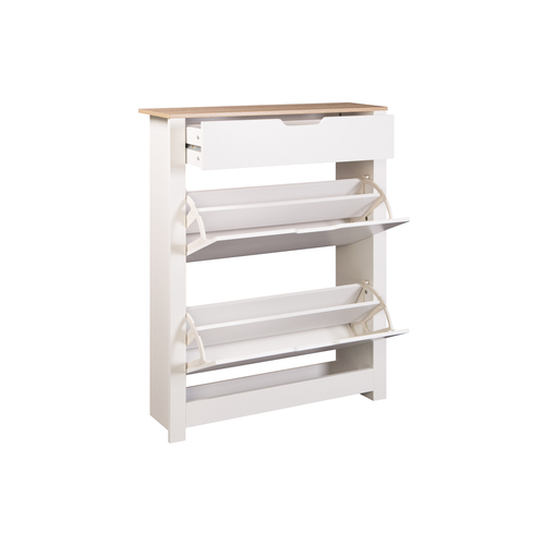 ארון נעליים מעוצב כולל 2 תאים ומגירה דגם SC1843 מבית Ramos