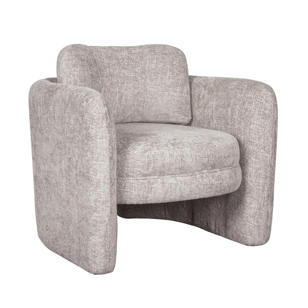 כורסא מעוצבת מרופדת בד רחיץ דגם טיילור מבית HOME DECOR
