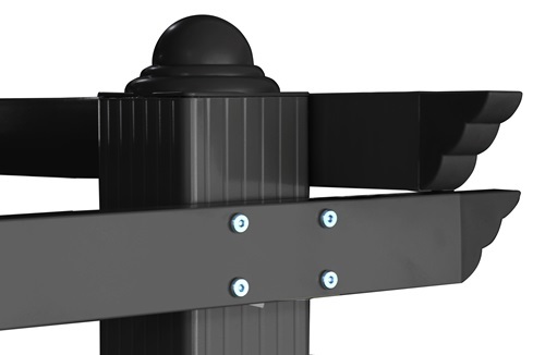 פרגולה מפוארת אלומיניום 3X4 דגם קיסר מבית Garden Top