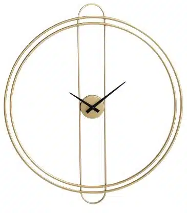 שעון קיר דגם רינג זהב מבית Tudo Design
