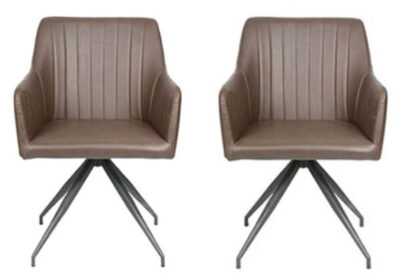 זוג כסאות מעוצבים לפינת אוכל דגם BELLAGIO מבית Brand Direct
