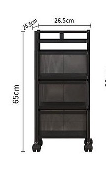 עגלת שירות נפתחת 3 תאים דגם ניר
