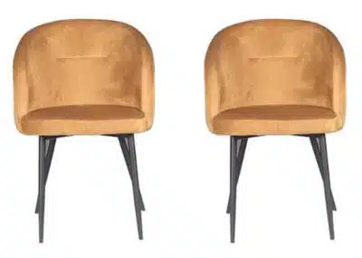 זוג כסאות מעוצבים לפינת אוכל דגם GARDA מבית Brand Direct