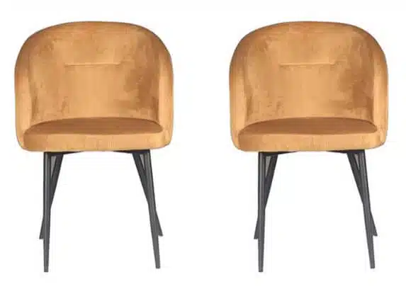 זוג כסאות מעוצבים לפינת אוכל דגם GARDA מבית Brand Direct