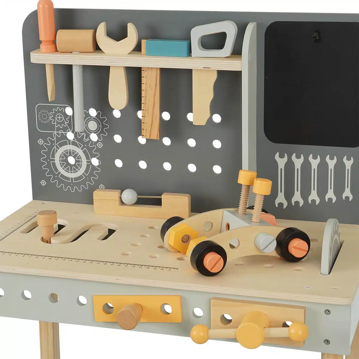 שולחן עבודה מעץ לילדים – ‏‏‏‏Wooden Workbench מבית Dainy's