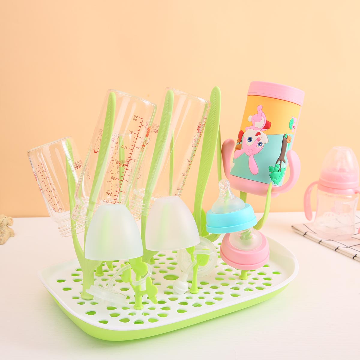 מתקן לייבוש בקבוקים - Flawless Bottle Drying Rack מבית Twigy