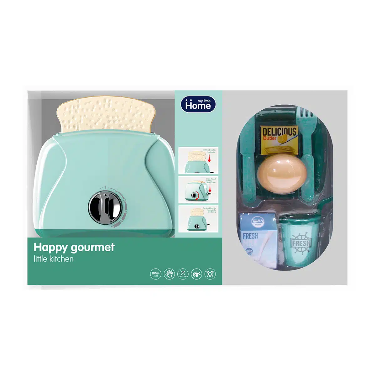 סט מצנם משחק לילדים Toster Set סט מצנם משחק לילדים Toster Set