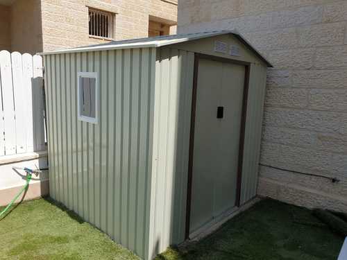 מחסן מתכת פרמיום לגינה במידות 2.13X1.91 דגם 11t76 מבית Garden Top
