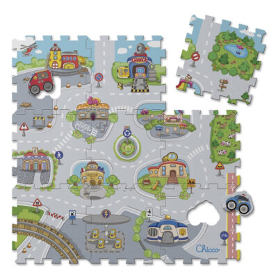 פאזל רצפה 9 חלקים עיר - Chicco Play Mat Puzzle City