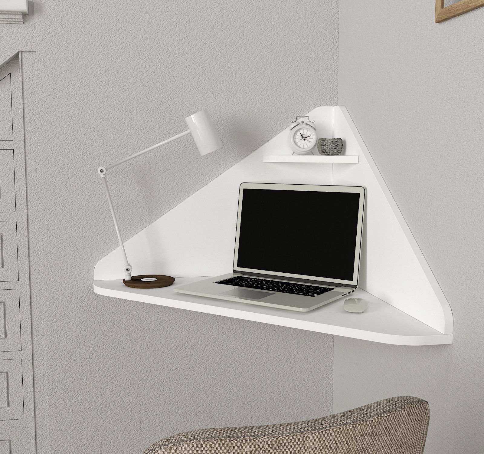 שולחן עבודה פינתי תלוי דגם טריגו Homeoffice DE7881 מבית HOMAX שולחן עבודה פינתי תלוי דגם טריגו Homeoffice DE7881 מבית HOMAX