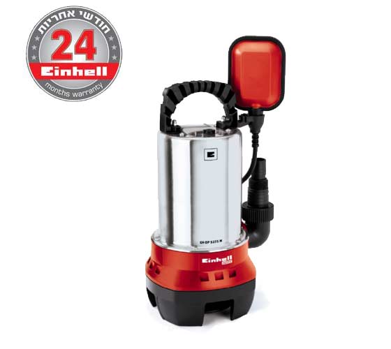 משאבת מים דלוחים מנירוסטה 520W דגם GH-DP 5225 N תוצרת EINHELL