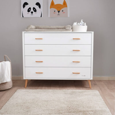 שידת אחסנה אליסון לבן/עץ - Alison™ Dresser White/Wood מבית Dainy's