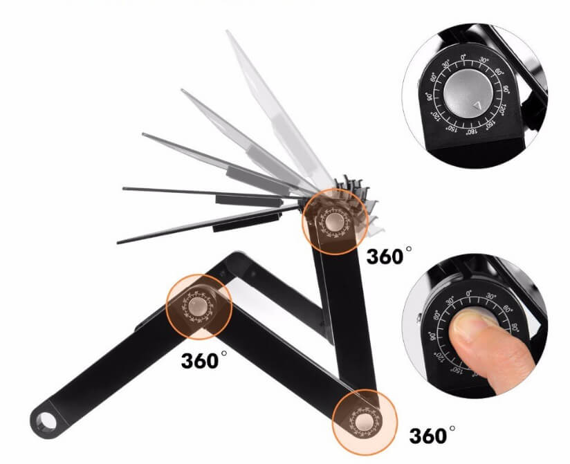 סטנד לפטופ רב מפרקי מבית HOMAX