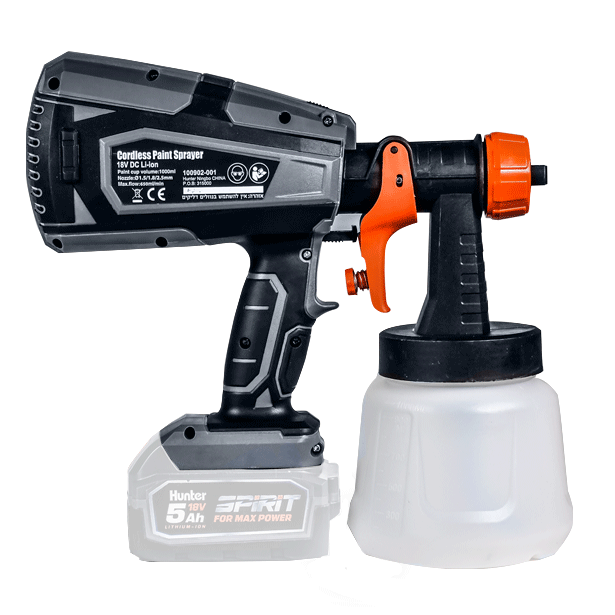 מרסס צבע נטען 18V - גוף בלבד דגם 100902-001 מבית Hunter