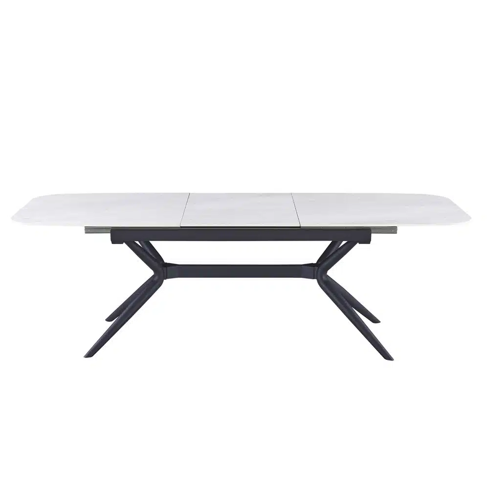 שולחן אוכל אבן קרמית נפתח 1.8–2.4 מטר דגם חץ מבית HOME DECOR