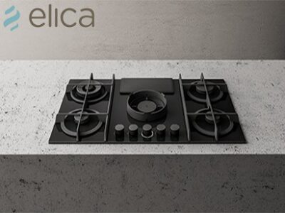 כיריים גז משולבות קולט אדים דגם NIKOLA-FL-GRA88 מבית ELICA