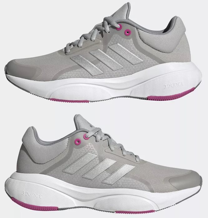 נעלי ריצה לנשים בצבע אפור דגם Response מבית ADIDAS
