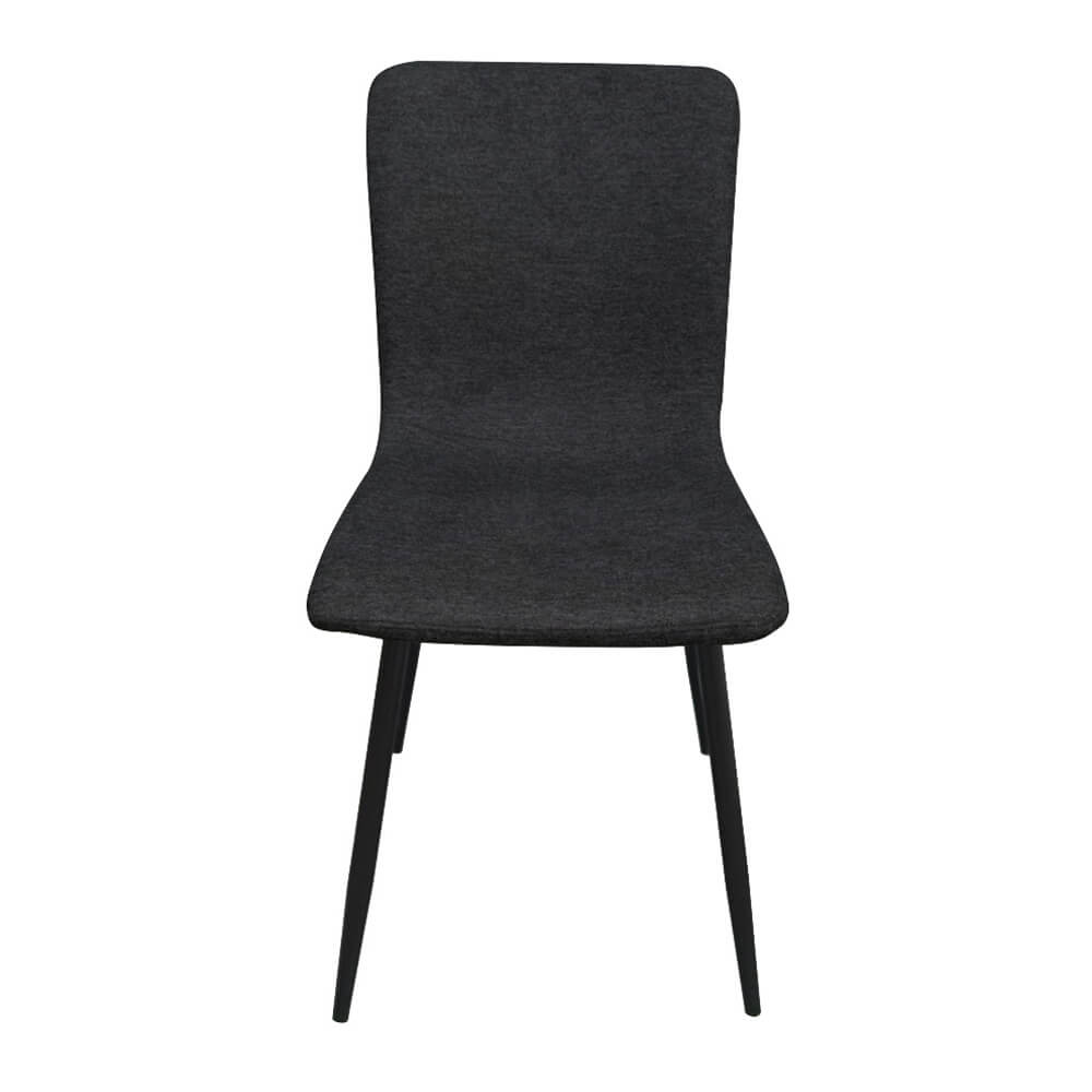 סט 4 כסאות אוכל מרופדים בד רחיץ דגם סהר מבית HOME DECOR