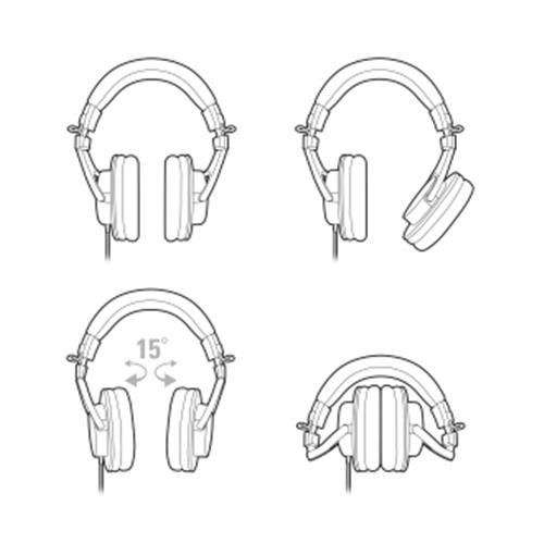 אוזניות מוניטור אולפן מקצועיות דגם ATH-M30x מבית Audio Technica