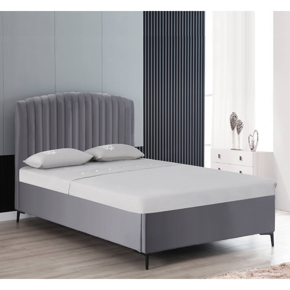 מיטה רחבה 120/190 ס"מ עם ארגז מצעים דגם גילי מבית HOME DECOR