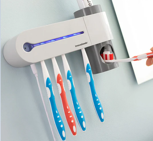 מתקן למברשות שיניים עם דיספנסר דגם V0103198 מבית InnovaGoods