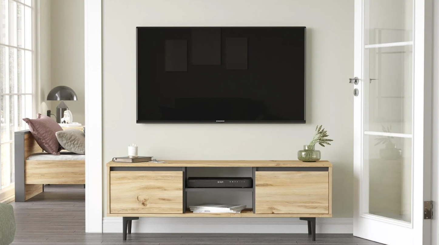 מזנון טלוויזיה מעוצב דגם Coral-AR1 מבית HOMAX