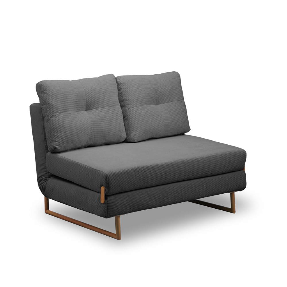 ספה 120 ס"מ נפתחת למיטה מרופדת בד קורדרוי HOME DECOR דגם לילך 120