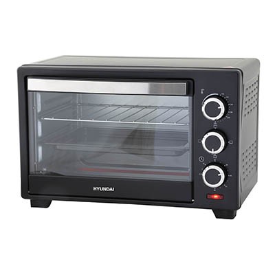 טוסטר אובן שחור יונדאי 1280W 19L דגם HATO-190B
