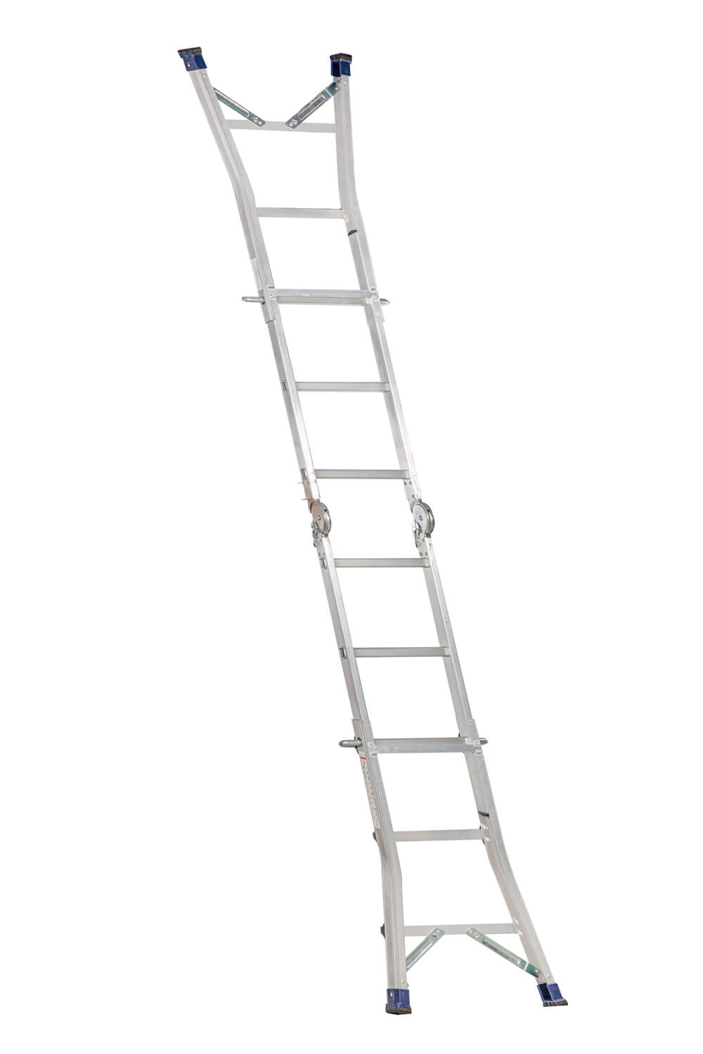סולם אלומיניום טלסקופי 3x4 קל ונוח לקיפול ואחסון דגם GHGA3 מבית S.Z