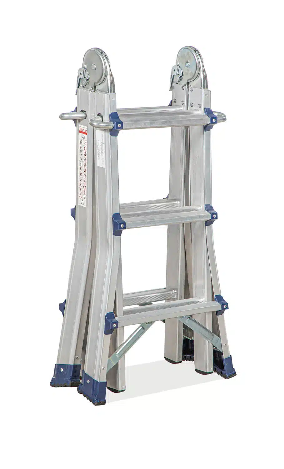 סולם אלומיניום טלסקופי 3x4 קל ונוח לקיפול ואחסון דגם GHGA3 מבית S.Z