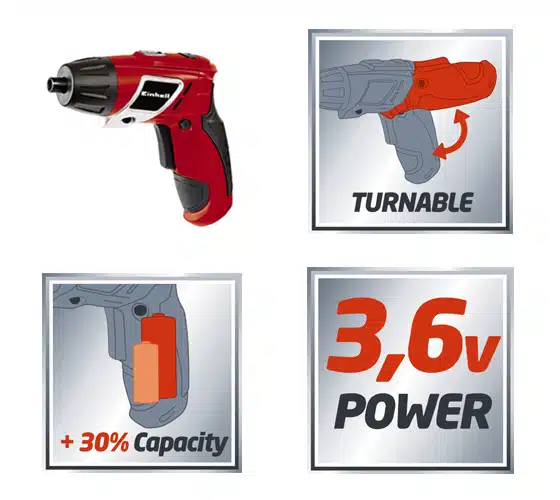 מברגון ליתיום נטען V3.6 דגם TC -SD 3.6 li מבית EINHELL מברגון ליתיום נטען V3.6 דגם TC -SD 3.6 li מבית EINHELL