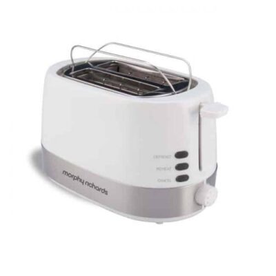 מצנם טוסטר קופץ 2 פרוסות דגם Silver & White מבית Morphy Richards