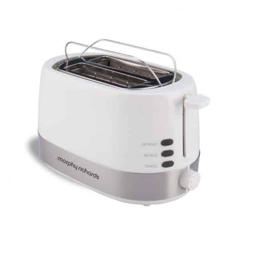 מצנם טוסטר קופץ 2 פרוסות דגם Silver & White מבית Morphy Richards