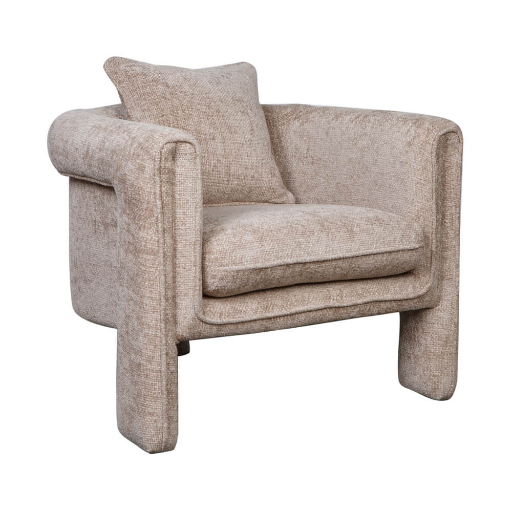 כורסת מעצבים מרופדת בד רחיץ דגם רוקסי מבית HOME DECOR