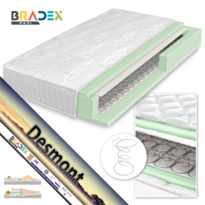 מזרן יחיד קפיצים אורתופדי דו-צדדי דגם DESMONT מבית BRADEX