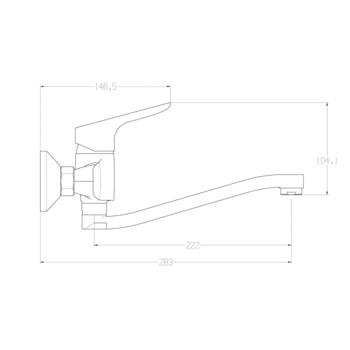 ברז "סקרמנטו" ארוך דגם TOM073 מבית River