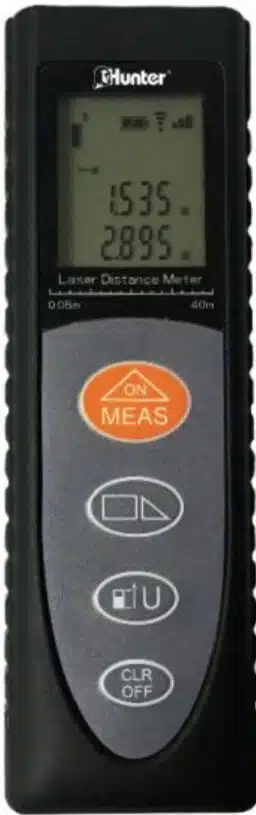 מד טווח (מטר) לייזר קומפקטי עד 40 מטר דגם 111414-004 מבית Hunter