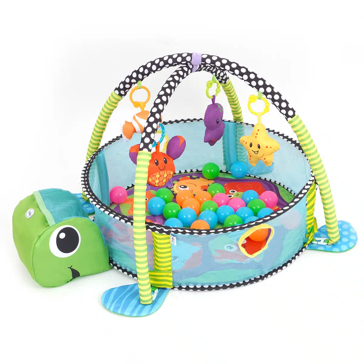 משטח פעילות עם בריכת כדורים - Animals & Smiles מבית Twigy
