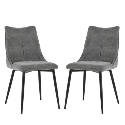 זוג כסאות מעוצבים לפינת אוכל דגם דקל מבית HOME DECOR