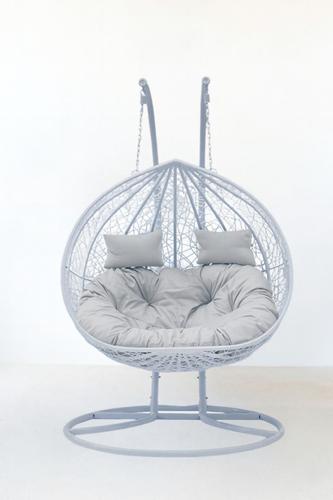 ערסל ישיבה ראטן זוגי עם 2 מוטות תמיכה מבית PLAYA